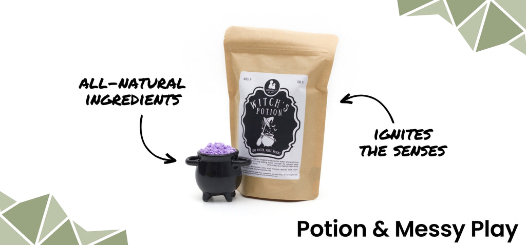 ProjectPlay purple potion mix in a caldron